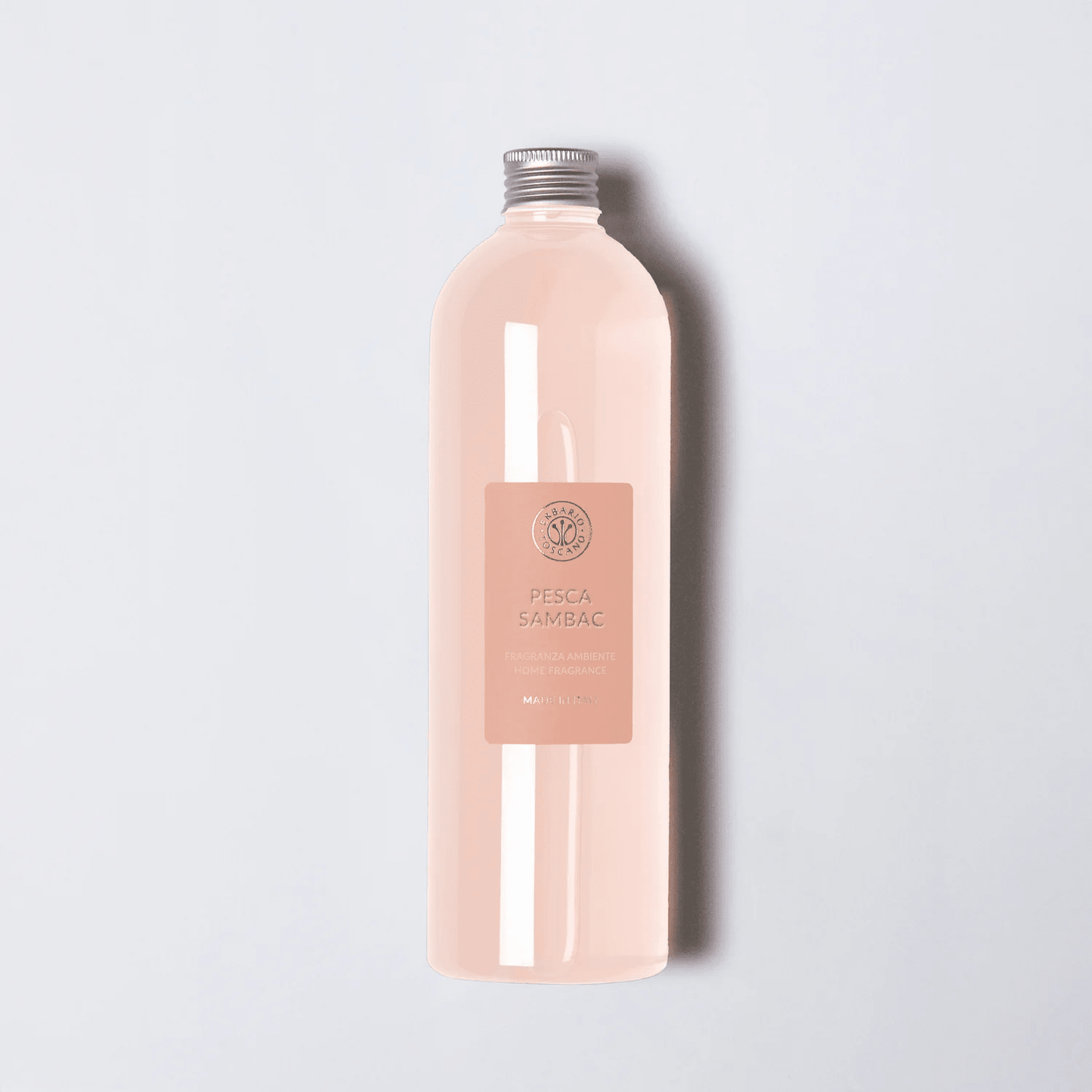 Diffuser Refill 500ml Pesca Sambac – peach and jasmine fragrance bottle with black label by Gitana Lifestyle
