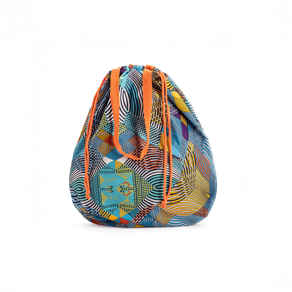 the Gitana dust-cover turns shopping bag