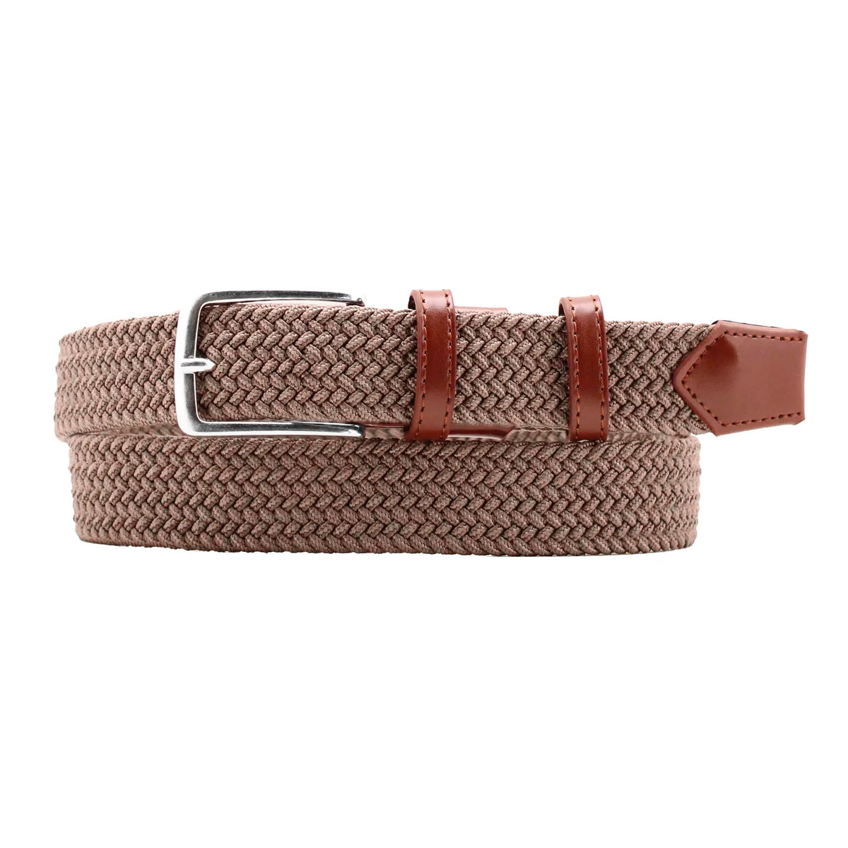Vela Men's Woven Belt – Taupe