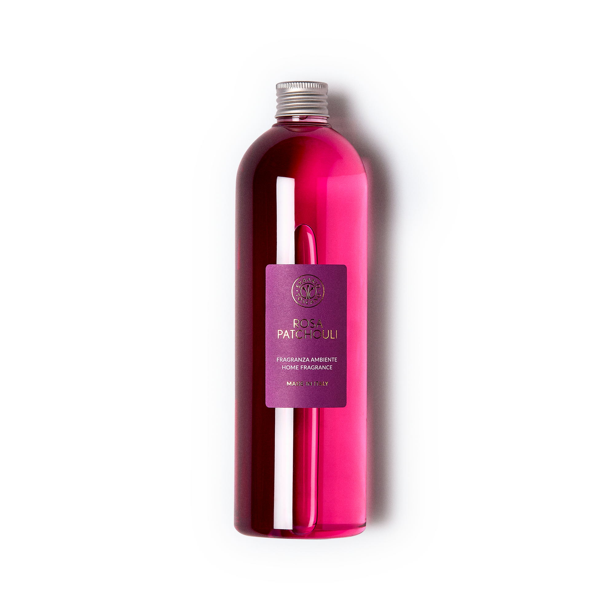 Diffuser Refill 500ml Rosa Patchouli – rose and patchouli fragrance bottle with black label by Gitana Lifestyle
