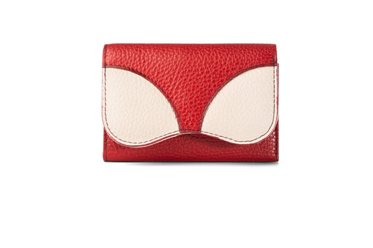 Gitana Ala Ladies Wallet in Amaranto and Driftwood - Italian Adria Pebble Calf Leather
