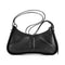 Gitana Isla Shoulder Bag Pebble Calf Nero