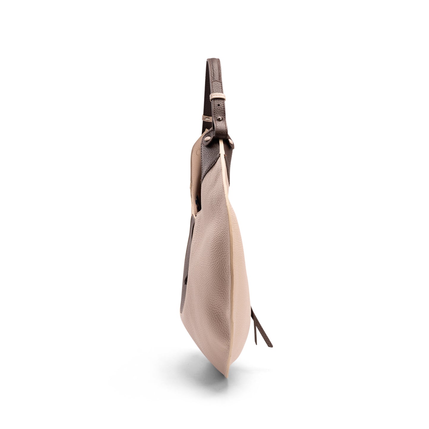 Luna Tote Bag - Rounded Silhouette - Side View