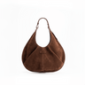 Borsa Tote Gitana Onda in Camoscio Color Cioccolato