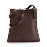 Borsa a tracolla Gitana Simona in vitello martellato colore Cioccolato