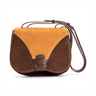 Gitana Yara Umhängetasche Wildleder Schokolade / Wildleder Caramel