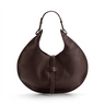 Borsa tote Gitana Luna in pelle di vitello martellata color cioccolato
