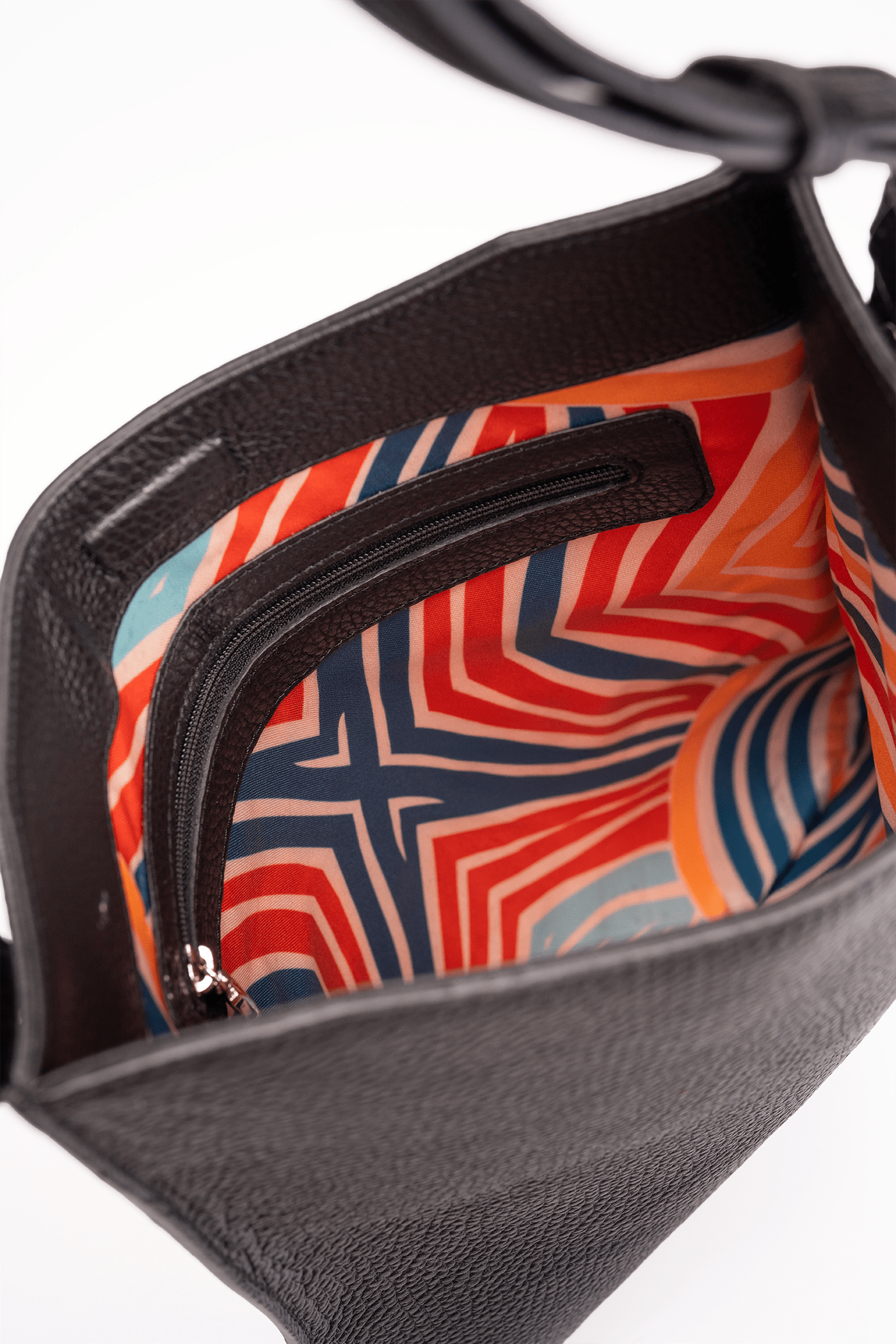 Simona Crossbody Bag Black - Interior Compartment